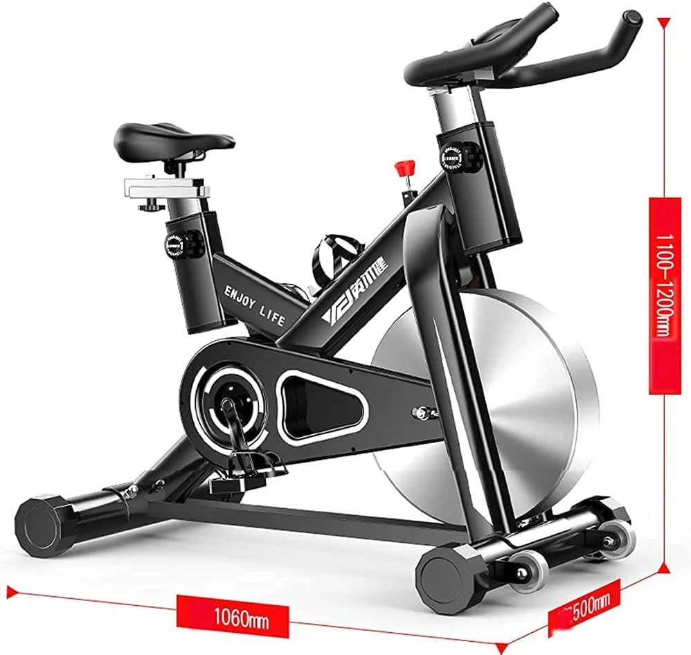 دوچرخه ثابت ورزشی بی صدا Ckrbacy، دوچرخه ورزشی داخل سالن، تجهیزات ورزشی خانگی، دوچرخه ورزشی با کنترل مغناطیسی، تاشو، تحمل وزن 120 کیلوگرم، دوچرخه بی صدا داخل سالن