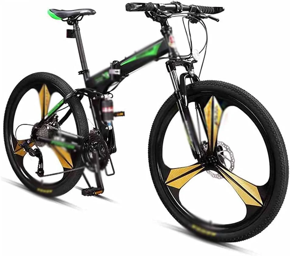 دوچرخه کوهستانی تاشو با دنده متغیر، کمک فنر دوبل و بدنه نرم، مناسب مسابقات (آبی تیره) دوچرخه کوهستانی تاشو با دنده متغیر، کمک فنر دوبل و بدنه نرم، مناسب مسابقات (آبی تیره)