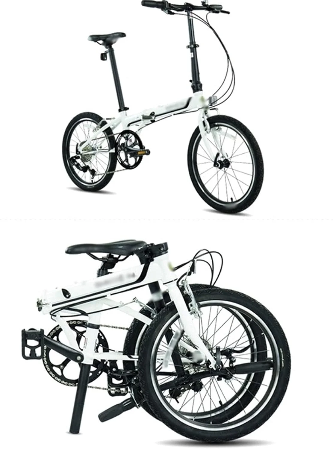 دوچرخه تفریحی، دوچرخه تاشو 8 سرعته با فریم فولاد کروم مولیبدن، حمل آسان، مناسب رفت و آمد شهری و ورزش های فضای باز