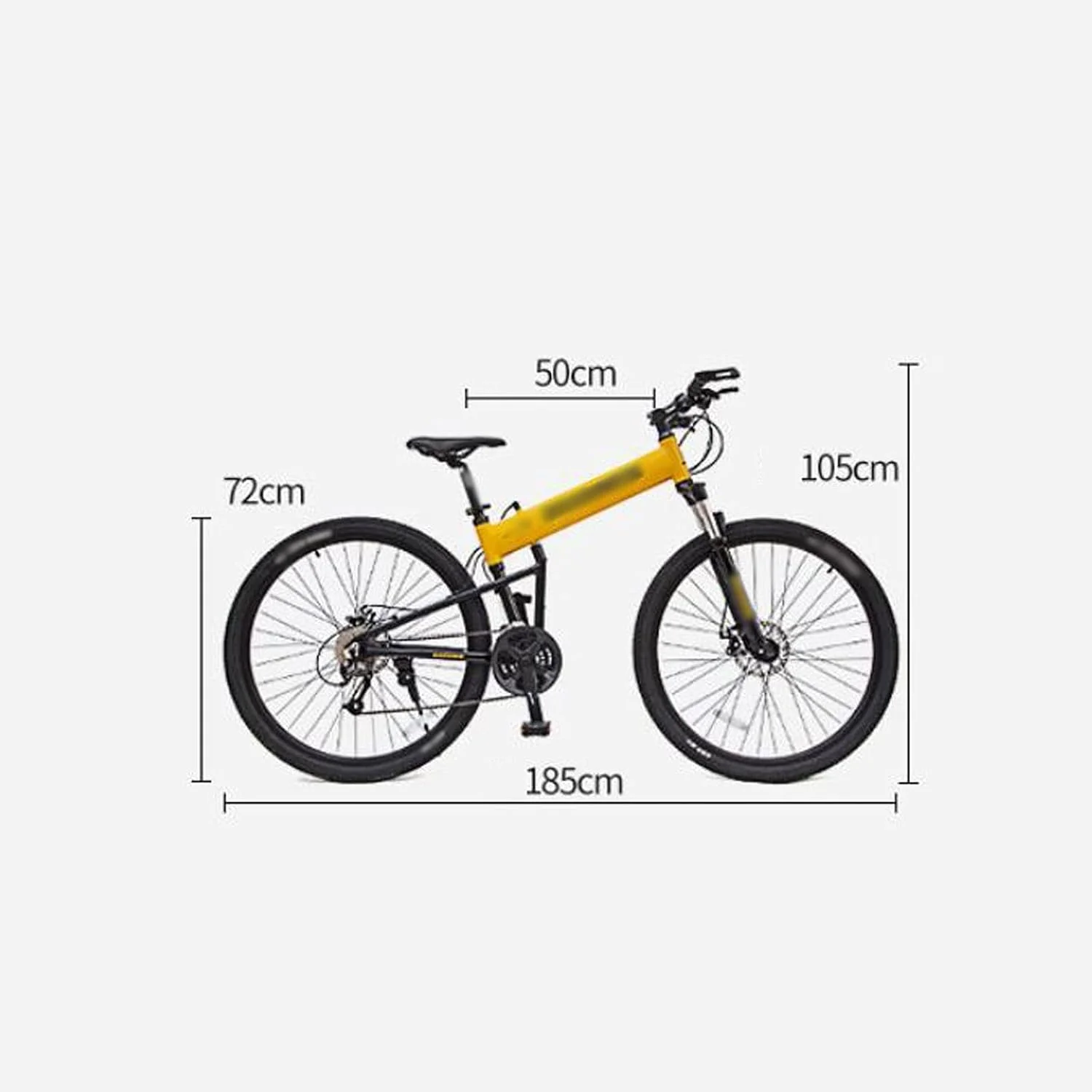 دوچرخه کوهستان تاشو آلیاژ آلومینیوم مناسب اوقات فراغت، سایز 29 اینچ، 30 دنده، ترمز دیسکی روغنی، مناسب برای آقایان و بانوان