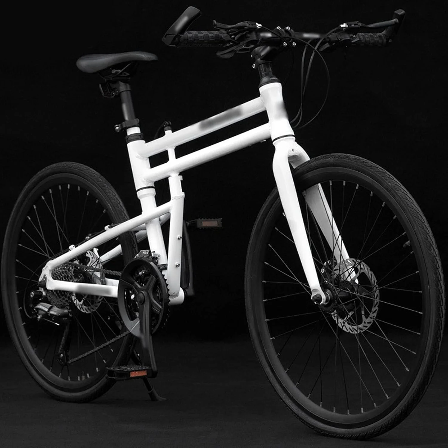 دوچرخه تفریحی 26 اینچی 27 سرعته ترمز دیسکی تاشو جاده ای آلیاژ آلومینیوم فوق سبک دسته صاف سرعت متغیر مردانه و زنانه دوچرخه تفریحی 26 اینچی 27 سرعته ترمز دیسکی تاشو جاده ای آلیاژ آلومینیوم فوق سبک دسته صاف سرعت متغیر مردانه و زنانه