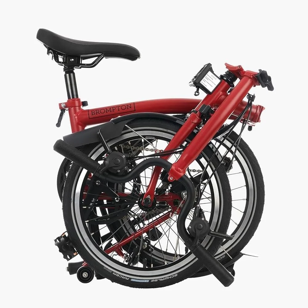 دوچرخه تاشو 6 سرعته Brompton C Line - سبز مسابقه ای (بلند)