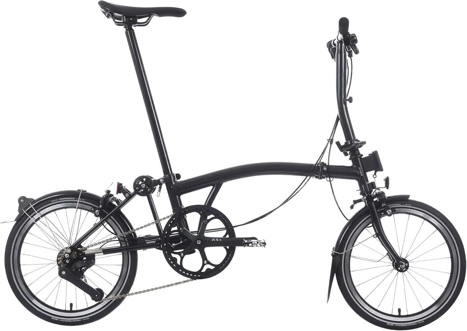 دوچرخه تاشو سوپرلایت 4 سرعته P Line Brompton - ارتفاع کوتاه