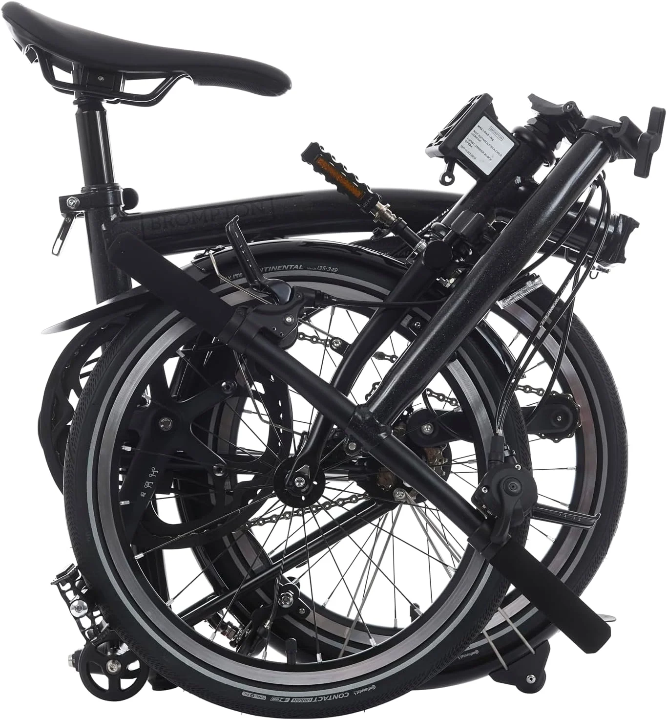 دوچرخه تاشو سوپرلایت 4 سرعته P Line Brompton - ارتفاع کوتاه