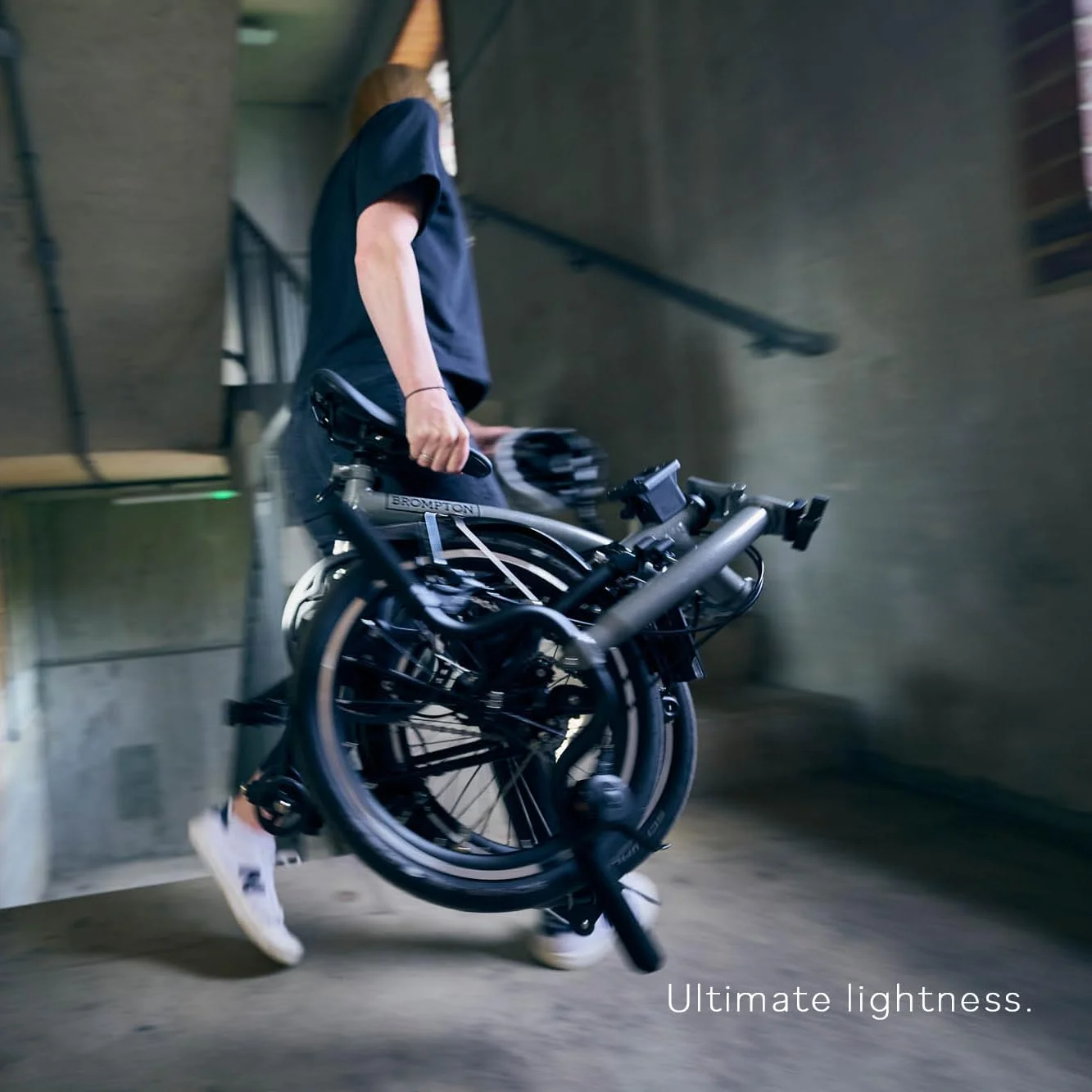 دوچرخه تاشو سوپرلایت 4 سرعته P Line Brompton - ارتفاع کوتاه