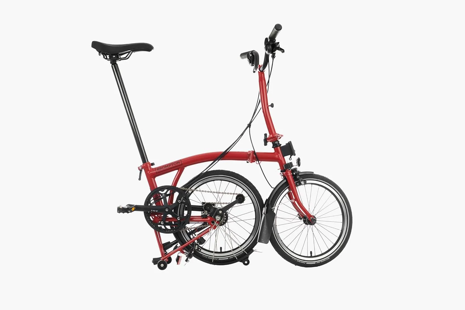 دوچرخه تاشو 6 سرعته Brompton C Line - سبز مسابقه ای (بلند)