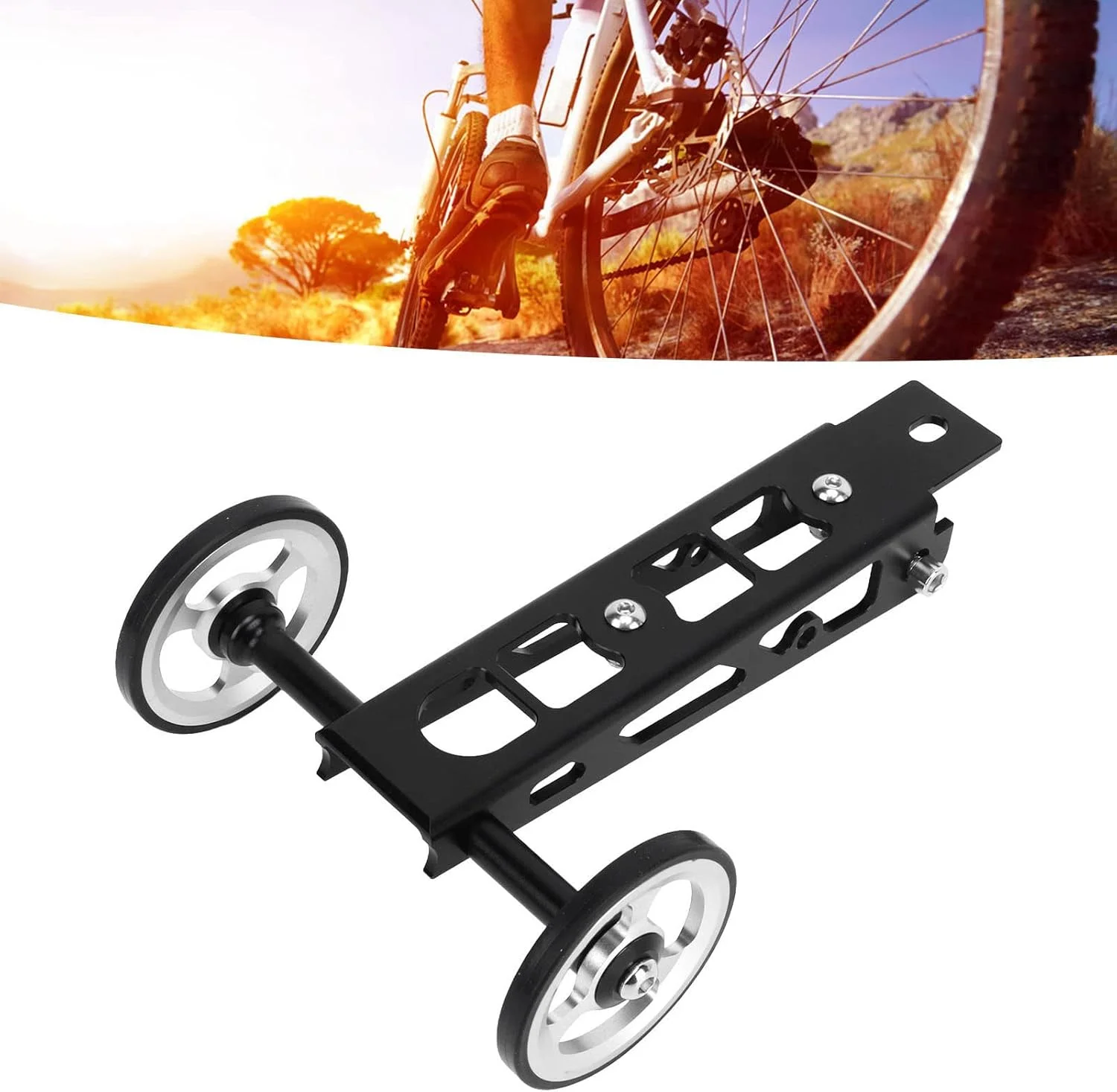 چرخ آسان دوچرخه، میله اتصال چرخ آسان ماشینکاری دقیق CNC ساختار بلبرینگ با وزن سبک به همراه نگهدارنده بطری آب برای لوازم جانبی دوچرخه