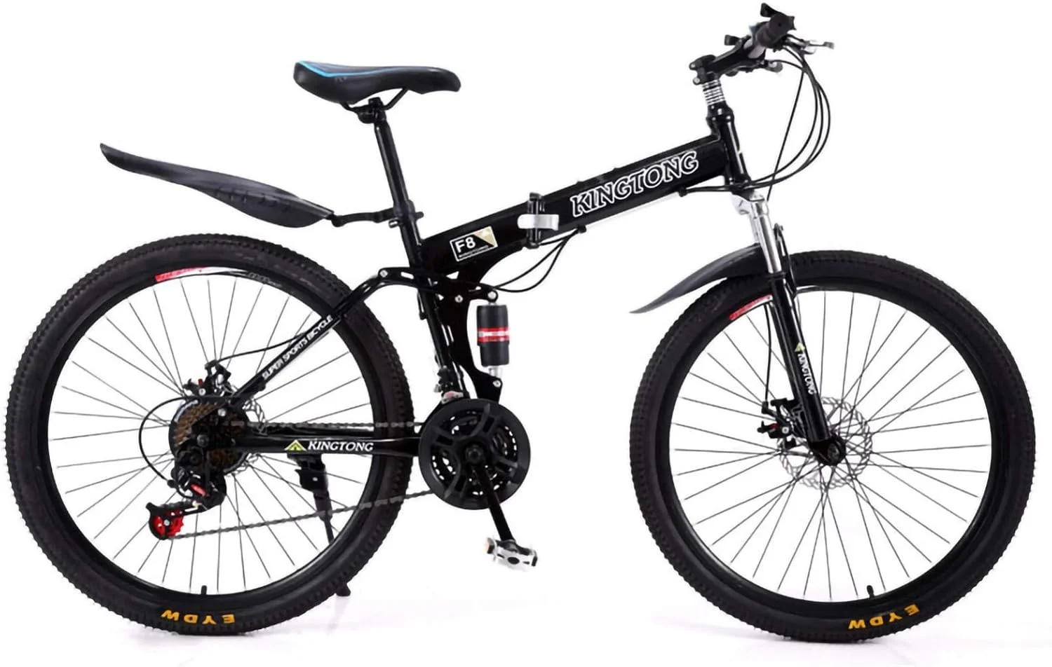 دوچرخه کوهستانی تاشو بزرگسال سایز ۲۴/۲۶ اینچ، دوچرخه تاشو MTB با سیستم تعلیق دوبل، دوچرخه تاشو جاده‌ای با ۲۴/۲۷ دنده و ترمز دیسکی دوبل، مناسب دانشجویان، بزرگسالان، بانوان و آقایان، دوچرخه تاشو شهری مدل B 24 i