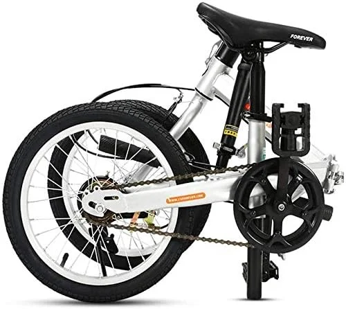 دوچرخه تاشو 16 اینچی فولادی کربنی سبک وزن، تک سرعته کوچک با فریم تقویت شده، دوچرخه رفت و آمد سبک و قابل حمل