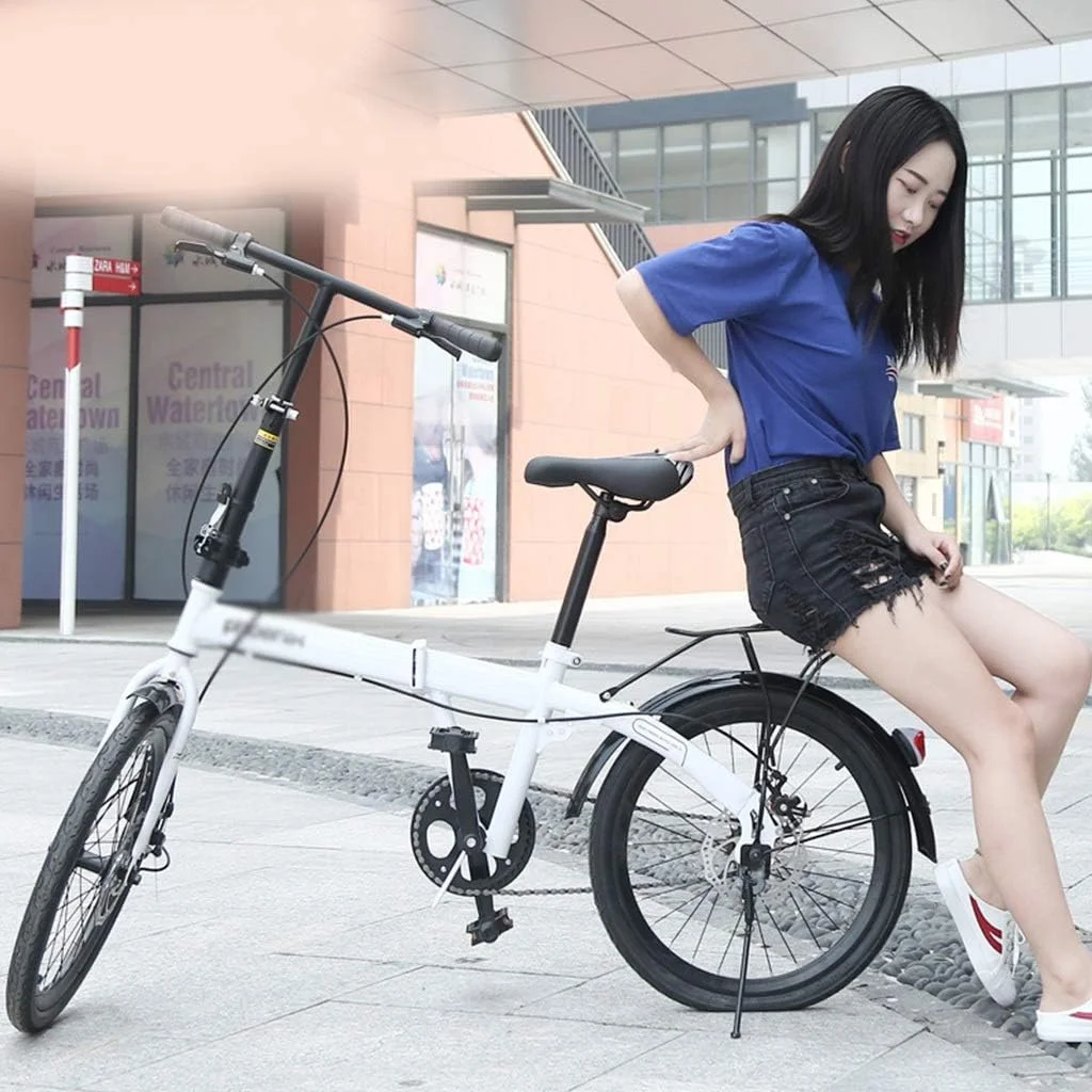 دوچرخه تاشو 20 اینچی، دوچرخه سبک وزن دانشجویی، مناسب برای دختران و پسران