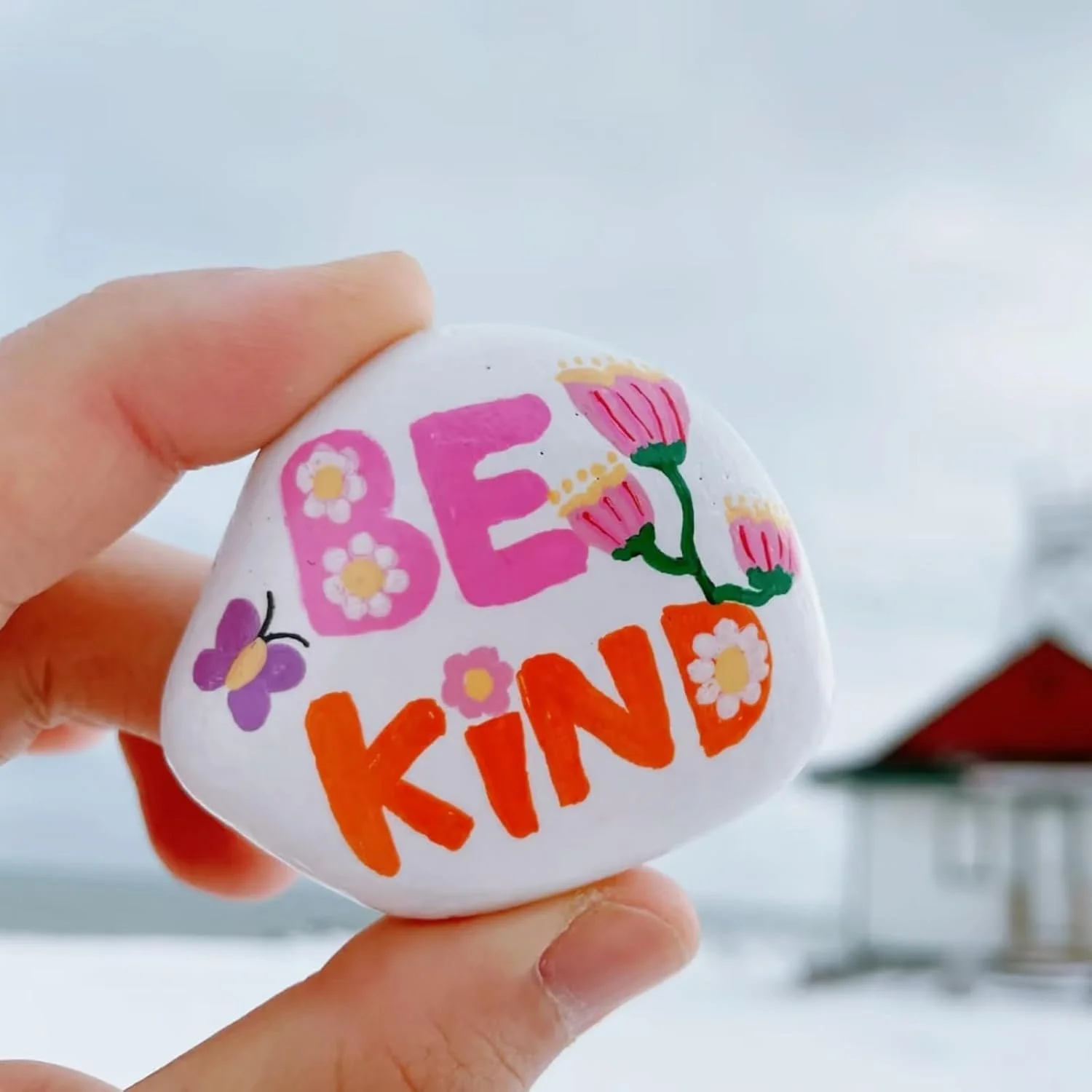 ۱۲ عدد سنگ نقاشی کوچک برای کاردستی، سنگ های رودخانه ای صاف و صیقلی ۱.۲ تا ۲.۰ اینچ برای هنر DIY، نقاشی اکریلیک، سنگ های مهربانی، تزئین سنگ، دستچین شده برای کودکان، بزرگسالان و پروژه های کاردستی (سفید)