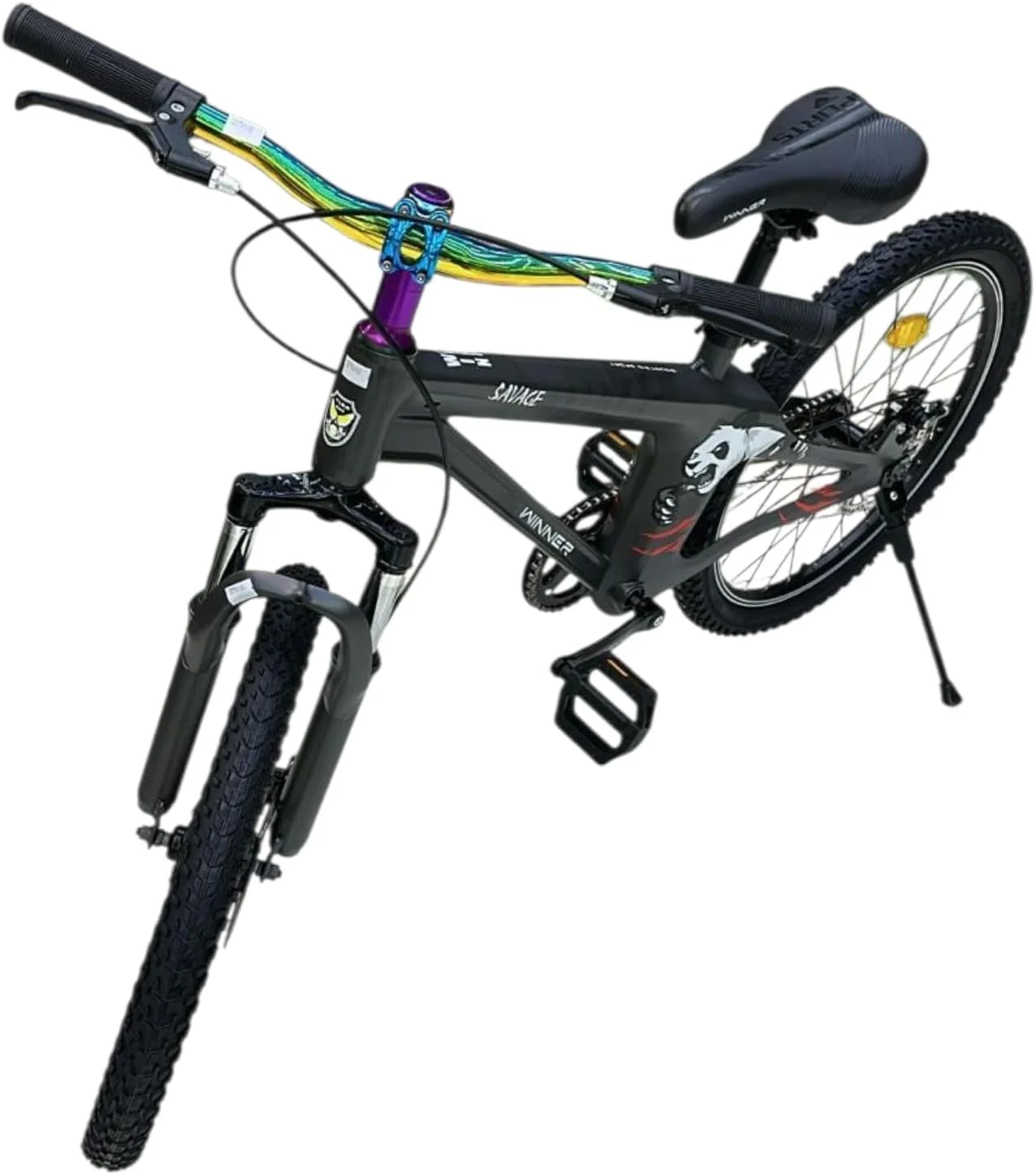 دوچرخه فری استایل بچگانه سایز ۲۰ اینچ - فریم شیک و بادوام، تک سرعته، دسته های رنگارنگ، طراحی اسپرت منحصر به فرد برای پسران و دختران دوچرخه فری استایل بچگانه سایز ۲۰ اینچ - فریم شیک و بادوام، تک سرعته، دسته های رنگارنگ، طراحی اسپرت منحصر به فرد برای پسران و دختران