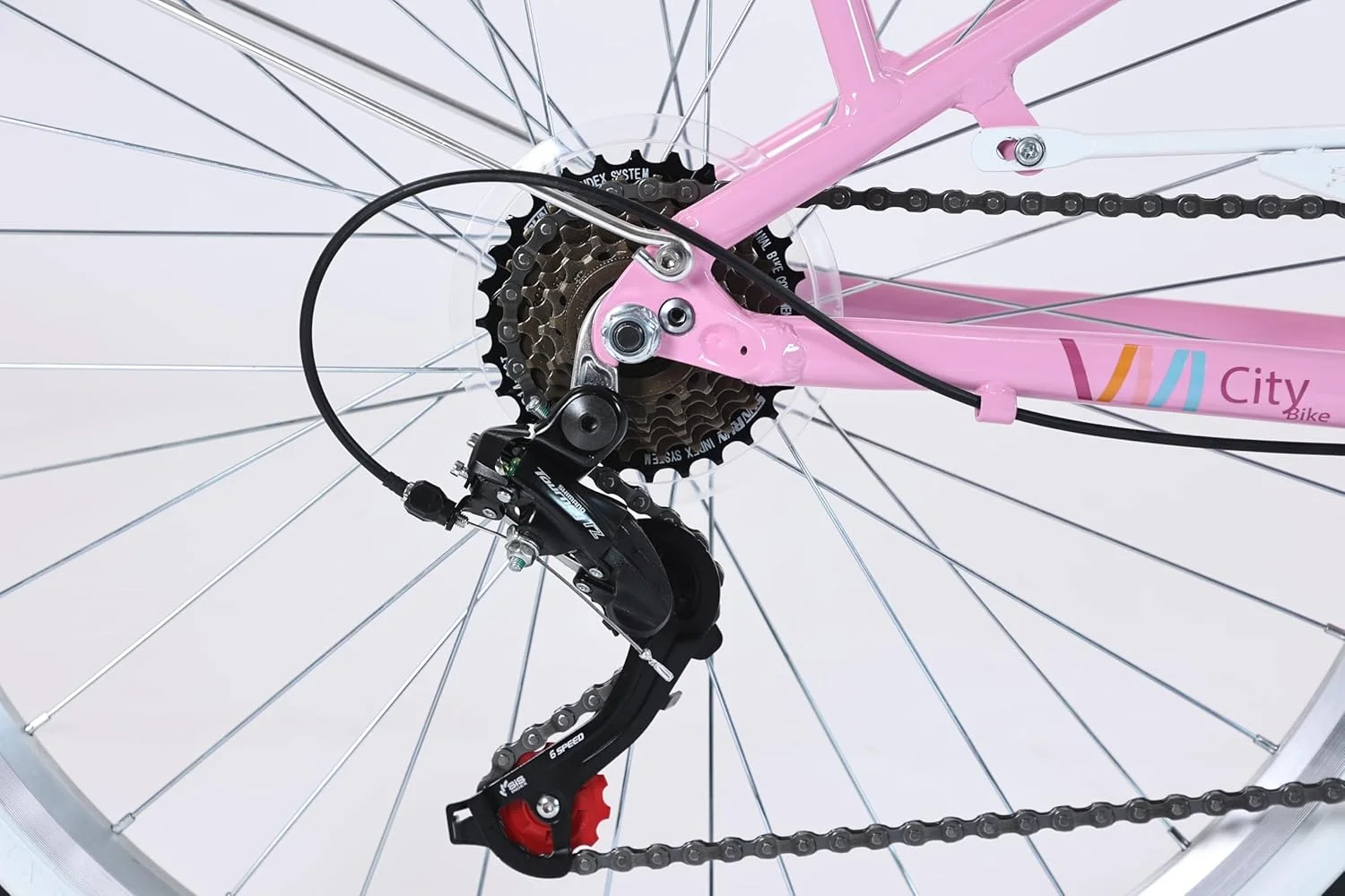 دوچرخه زنانه GT-WHEEL سایز 26 با فریم آلیاژی و سیستم دنده 7 سرعته شیمانو - دوچرخه شیک و قابل اعتماد بانوان