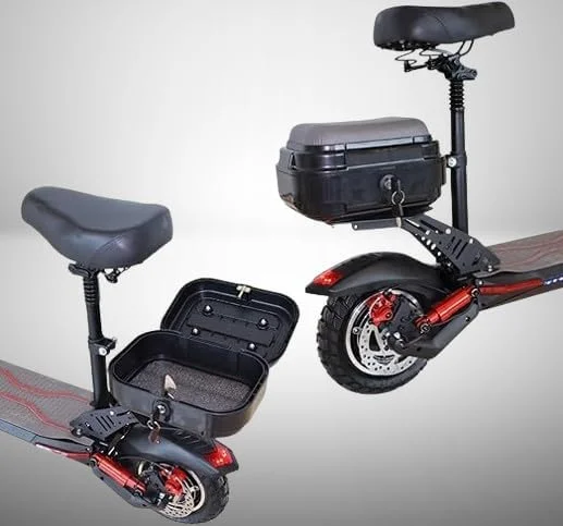 اسکوتر برقی حرفه ای برای بزرگسالان - موتور 2000 وات | حداکثر سرعت 65 کیلومتر در ساعت | باتری 48 ولت 13 آمپر | بدنه تاشو | نمایشگر LCD | چراغ های LED | ترمزهای دیسکی دوبل | تحمل وزن تا 150 کیلوگرم