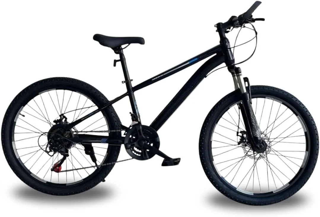 دوچرخه کوهستان برای بزرگسالان سایز 26 اینچ | 24 دنده MTB | فریم فولادی بادوام | سیستم ترمز دیسکی دوگانه | آماده برای مسیرهای ناهموار