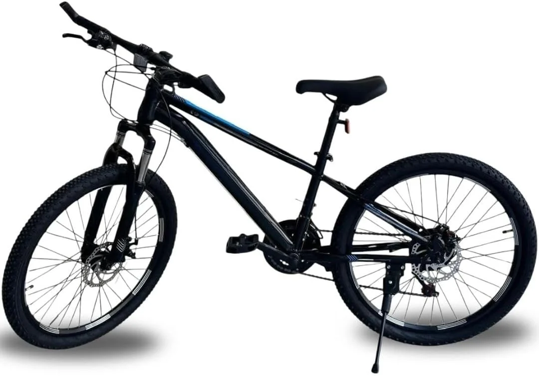 دوچرخه کوهستان برای بزرگسالان سایز 26 اینچ | 24 دنده MTB | فریم فولادی بادوام | سیستم ترمز دیسکی دوگانه | آماده برای مسیرهای ناهموار