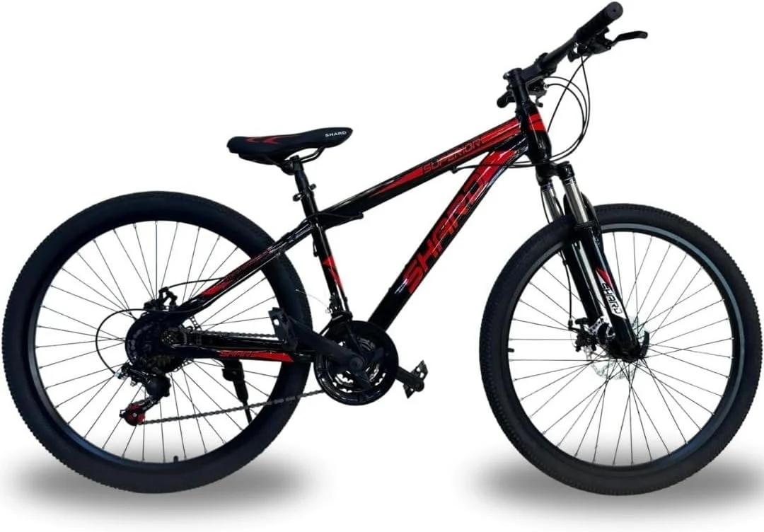 دوچرخه کوهستان با عملکرد عالی | چرخ‌های ۲۶ اینچی | سیستم دنده ۲۱ سرعته | فریم فولادی کربنی بادوام | دوچرخه مناسب تمام سطوح