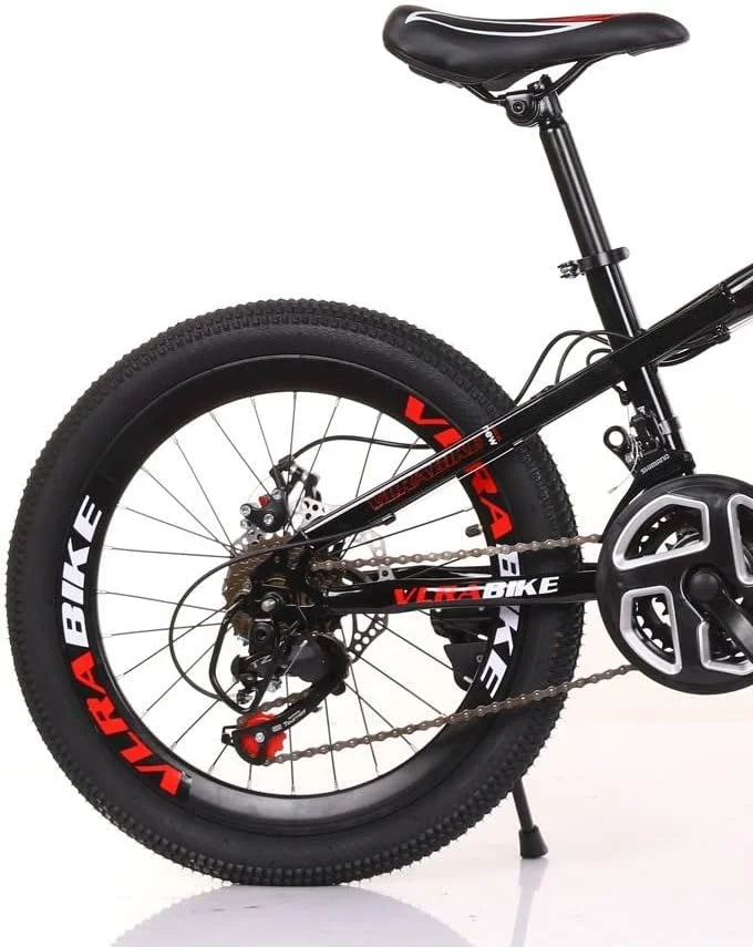 دوچرخه وی‌ال‌آرآ سایز ۲۰ اینچ، ۲۱ دنده، دوچرخه کوهستان با ترمز دیسکی و سیستم تعلیق مناسب جاده