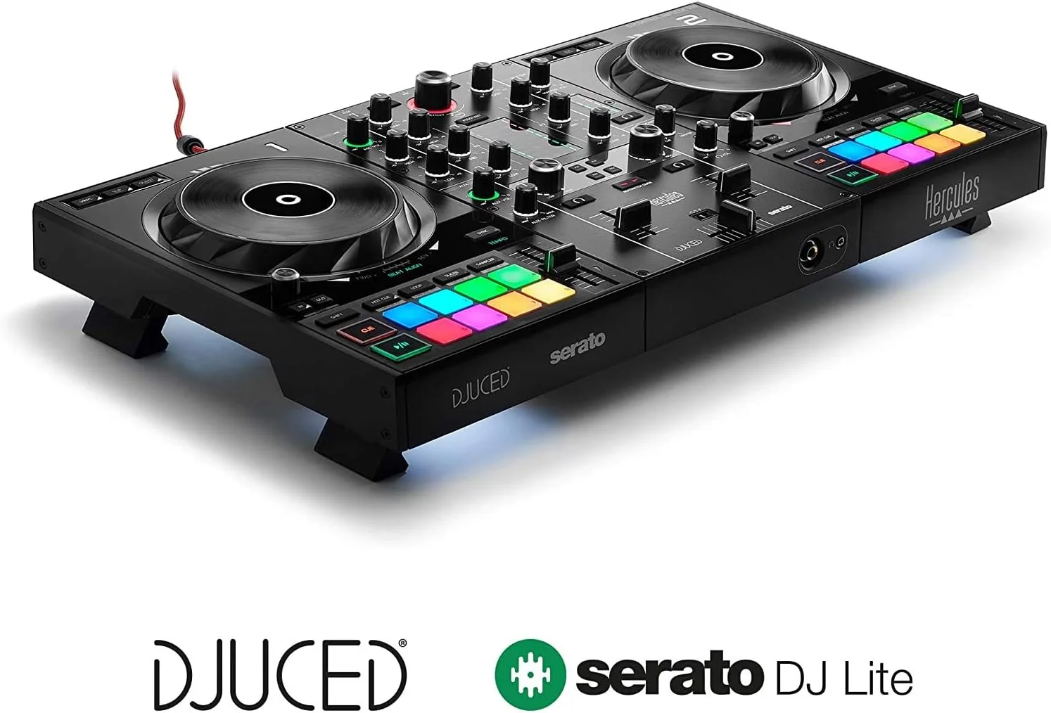 کنترلر دیجی ۲ کاناله Hercules DJControl Inpulse 500 به همراه مانیتورهای استودیویی Eris 3.5 و نرمافزار کنترلر دیجی ۲ کاناله Hercules DJControl Inpulse 500 به همراه مانیتورهای استودیویی Eris 3.5 و نرمافزار