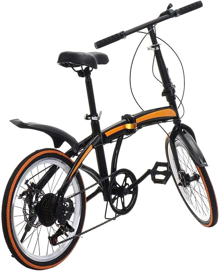 دوچرخه کوهستانی 20 اینچی، دوچرخه بزرگسال، با 7 دنده متغیر، دوچرخه جاده، مناسب برای دوچرخه سواری دانشجویان (Hortel)