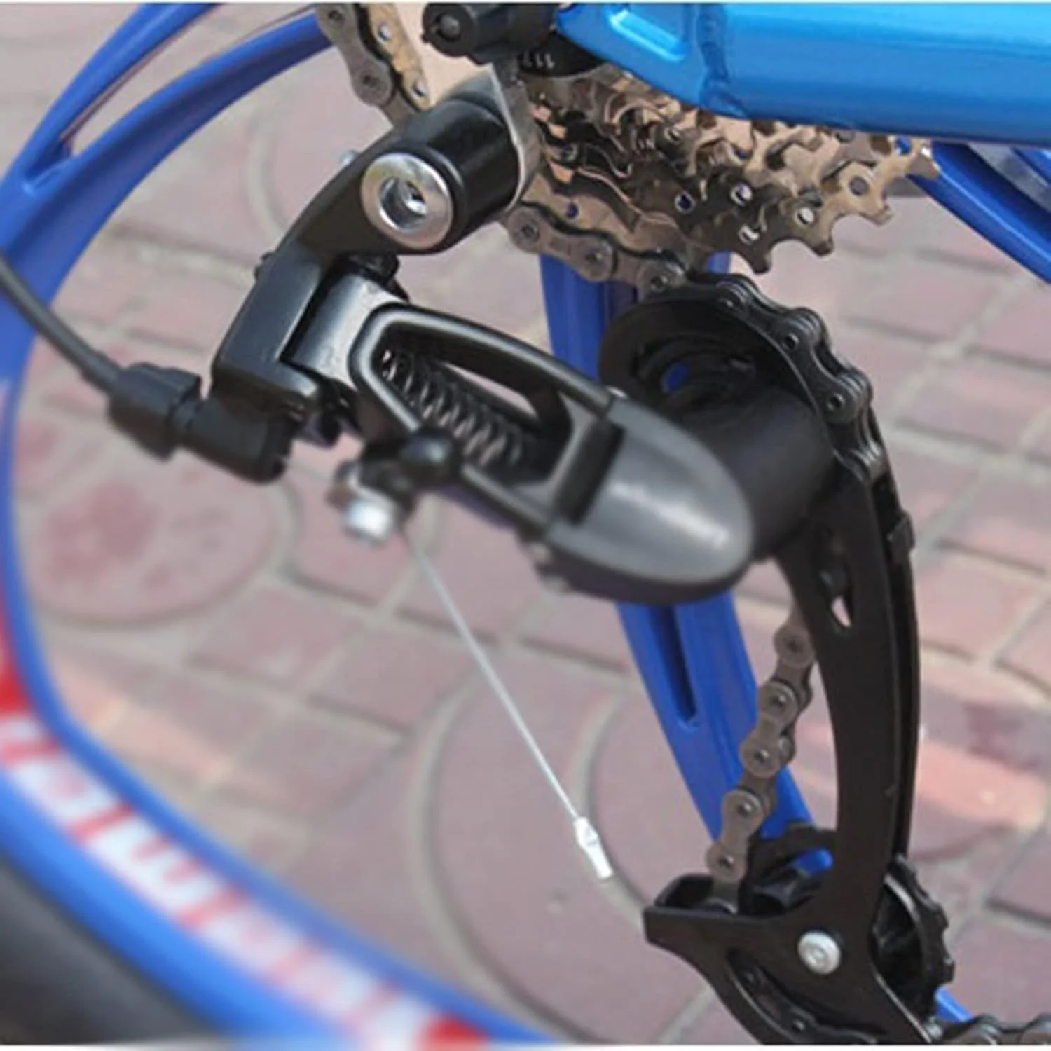 دوچرخه کوهستانی تاشو 26 اینچی با سیستم تعلیق کامل و 3x9 دنده (آبی سفید)