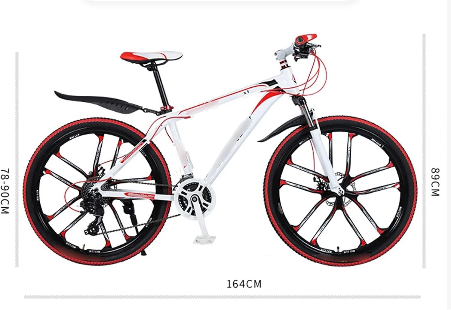 دوچرخه کوهستانی بزرگسال با ترمز دیسکی دوبل و دنده متغیر (آبی تیره)