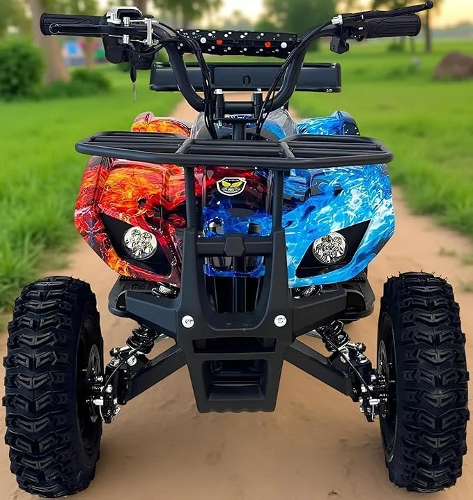 موتور چهارچرخ کوچک برقی برای کودکان | موتور ای تی وی 36 ولت مناسب تمام سطوح با چراغ های ال ای دی، کنترل از راه دور والدین و طرح گرافیتی | مناسب سنین 6 تا 12 سال، آبی/مشکی، موتور 500 وات موتور چهارچرخ کوچک برقی برای کودکان | موتور ای تی وی 36 ولت مناسب تمام سطوح با چراغ های ال ای دی، کنترل از راه دور والدین و طرح گرافیتی | مناسب سنین 6 تا 12 سال، آبی/مشکی، موتور 500 وات