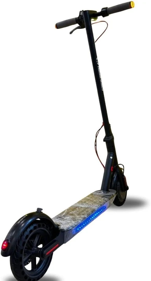 اسکوتر برقی HT 04 36V با اپلیکیشن بلوتوث | موتور براشلس 300W، سرعت 29 کیلومتر در ساعت و برد 18-23 کیلومتر | باتری 7.8Ah، لاستیک های جامد 8.5 اینچی، چراغ جلو LED و چراغ های راهنما، ظرفیت بار 100 کیلوگرم، سبک وزن