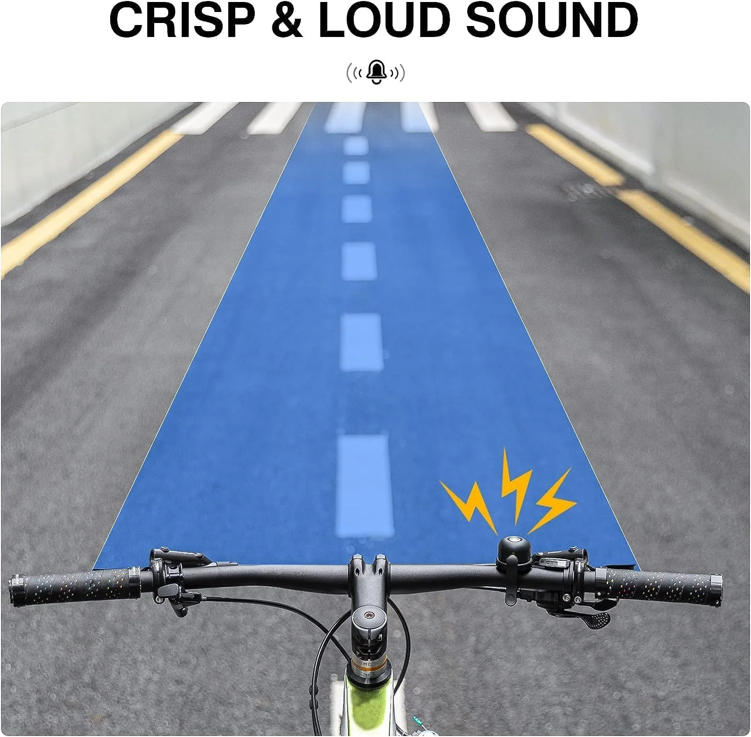 زنگ دوچرخه NALACAL برای ردیاب Apple AirTag، ضد آب و ضد سرقت، مناسب برای فرمان با قطر 22.2 میلی متر، مشکی