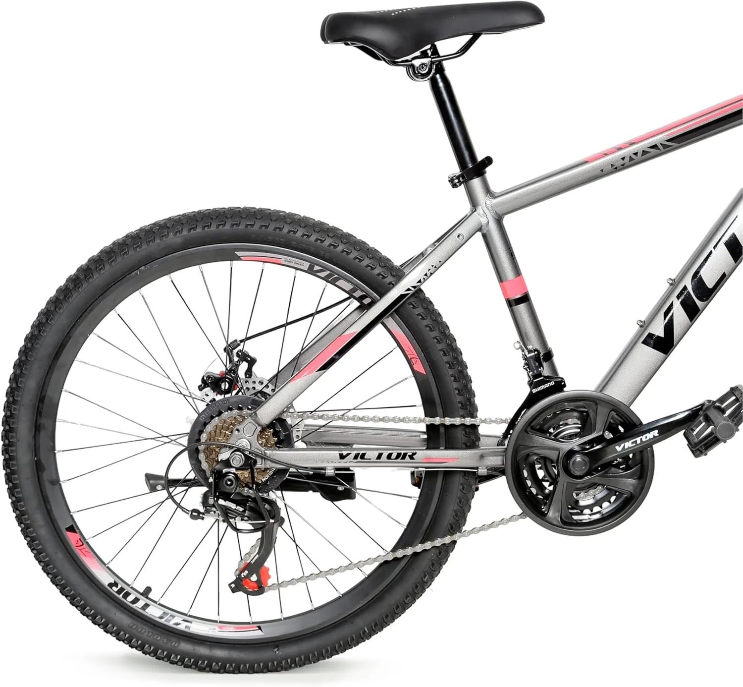 دوچرخه کوهستانی جوانان/بزرگسالان دراک Victor24 اینچ، 7-21 سرعته تورنی از DerakBikes (24، نقره ای) دوچرخه کوهستانی جوانان/بزرگسالان دراک Victor24 اینچ، 7-21 سرعته تورنی از DerakBikes (24، نقره ای)