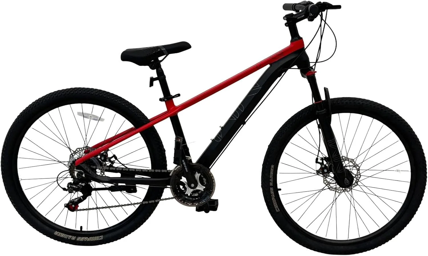 دوچرخه کوهستان 26 اینچی وی‌ال‌آرای، سفید و قرمز، فریم فولاد آلیاژی، ترمز دیسکی، سبک کلاسیک