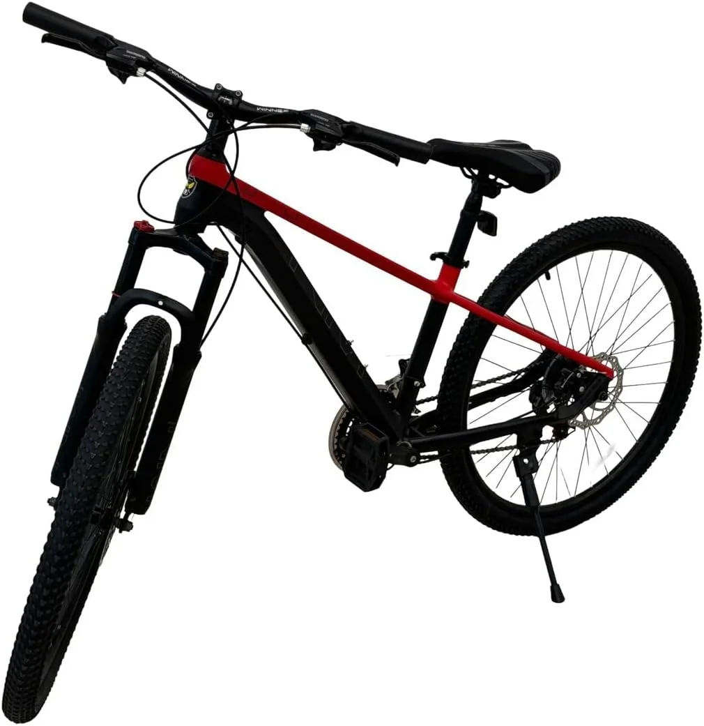 دوچرخه کوهستان 26 اینچی وی‌ال‌آرای، سفید و قرمز، فریم فولاد آلیاژی، ترمز دیسکی، سبک کلاسیک