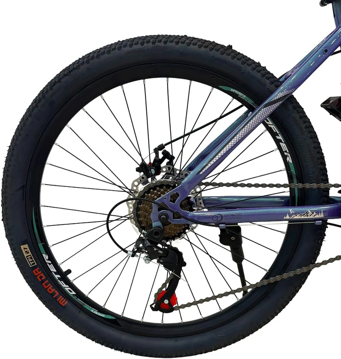 دوچرخه کوهستانی وی‌ال‌آرای MTB سایز ۲۶ اینچ | ۲۱ دنده | بدنه فولادی کربنی مقاوم | سیستم تعلیق دوشاخ جلو | مناسب برای آقایان و بانوان