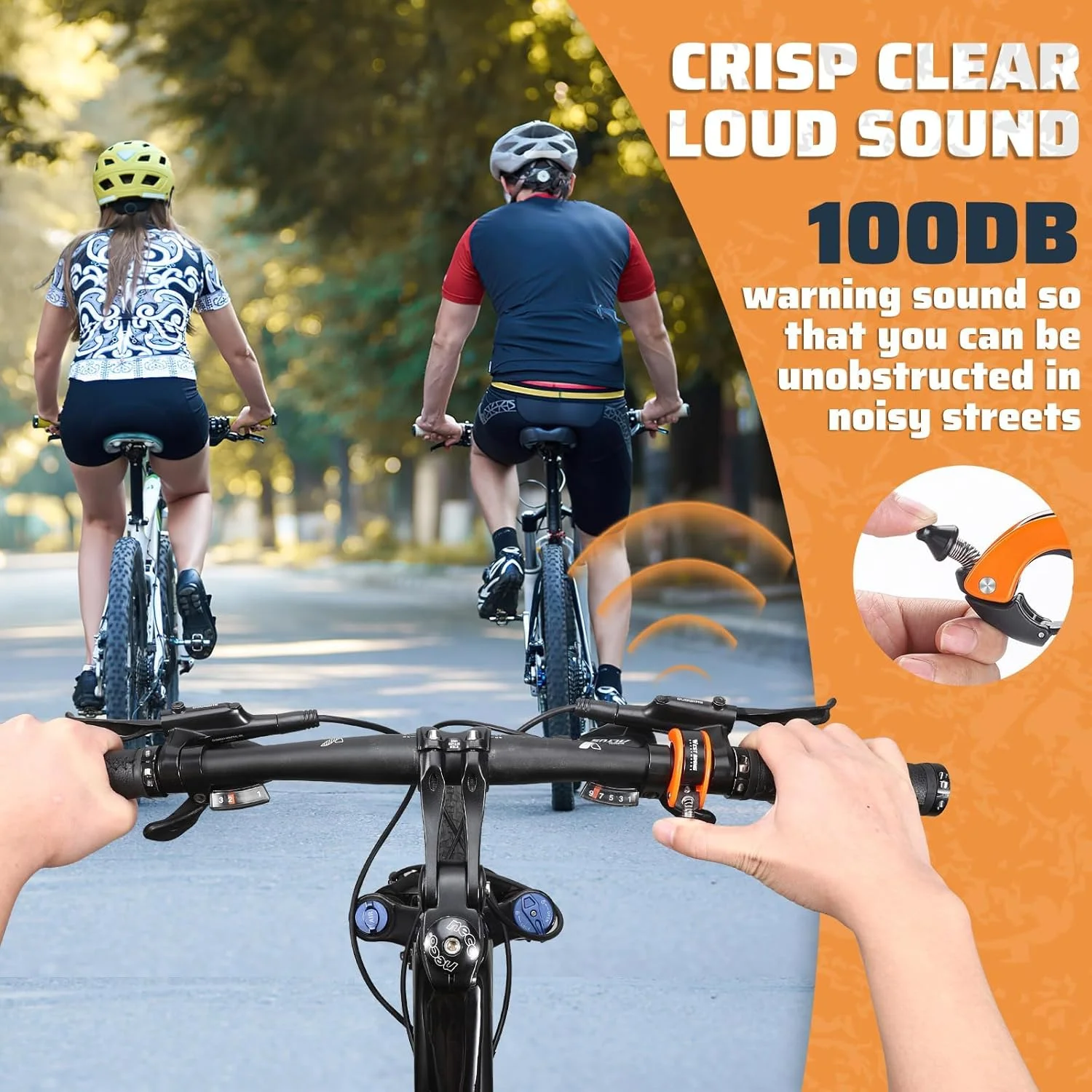 زنگ مینی دوچرخه TERRIFI، صدای واضح و بلند 100dB، نصب روی فرمان 22.2 میلی‌متری، مناسب برای دوچرخه کوهستانی، اسکوتر، دوچرخه جوانان