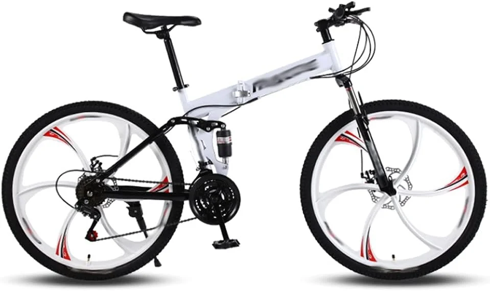 زیرانداز ساحلی دوچرخه کوهستان جاده ای تایر پهن سرعت 26 اینچ 21 سرعته دوچرخه مردانه فریم آلیاژ آلومینیوم (سفید، 21)