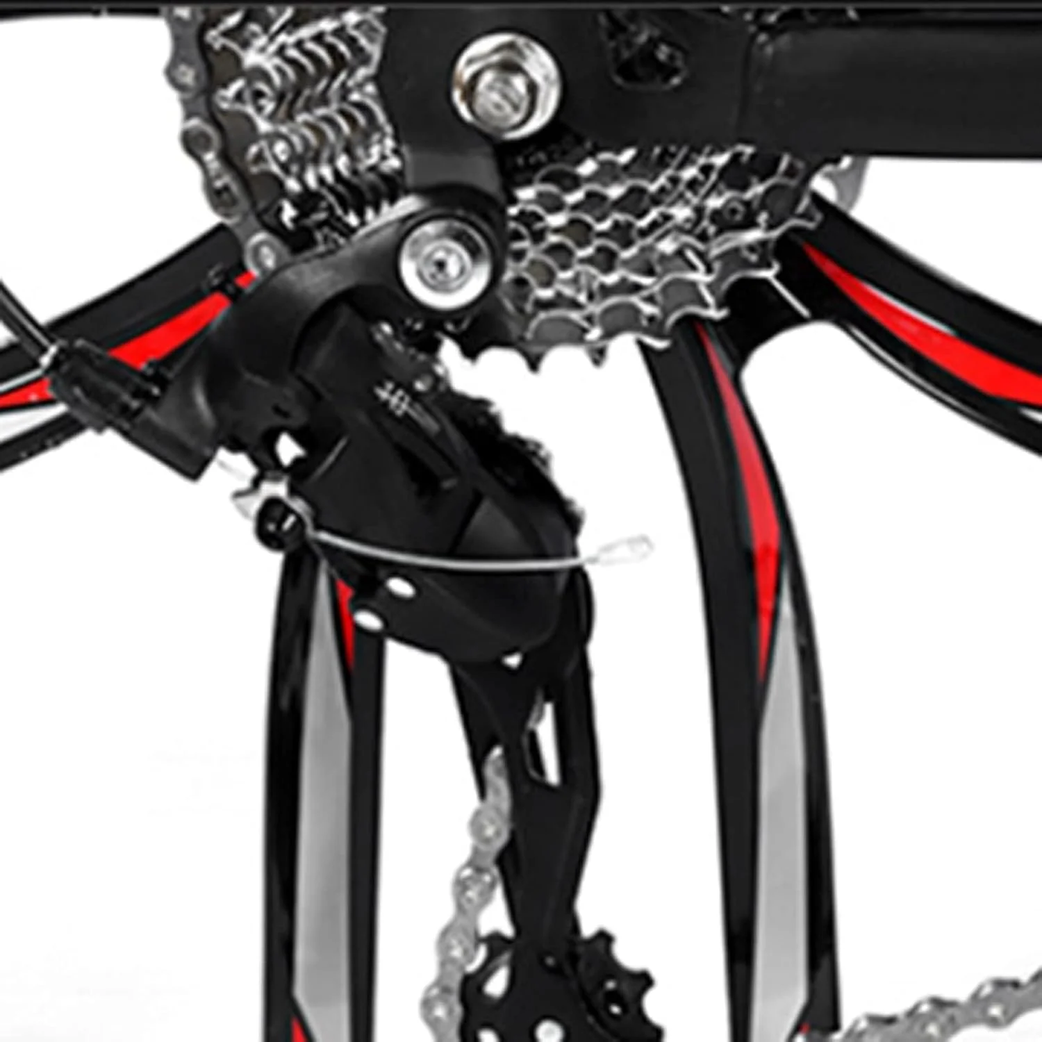 زیرانداز ساحلی دوچرخه کوهستان جاده ای تایر پهن سرعت 26 اینچ 21 سرعته دوچرخه مردانه فریم آلیاژ آلومینیوم (سفید، 21)