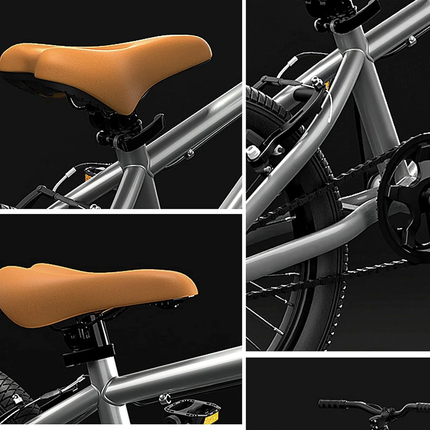 زیرانداز ساحلی دوچرخه، دوچرخه 16 اینچ 20 اینچ، دوچرخه سواری تمرینی کوهستان، ورزش و سرگرمی (20 اینچ)