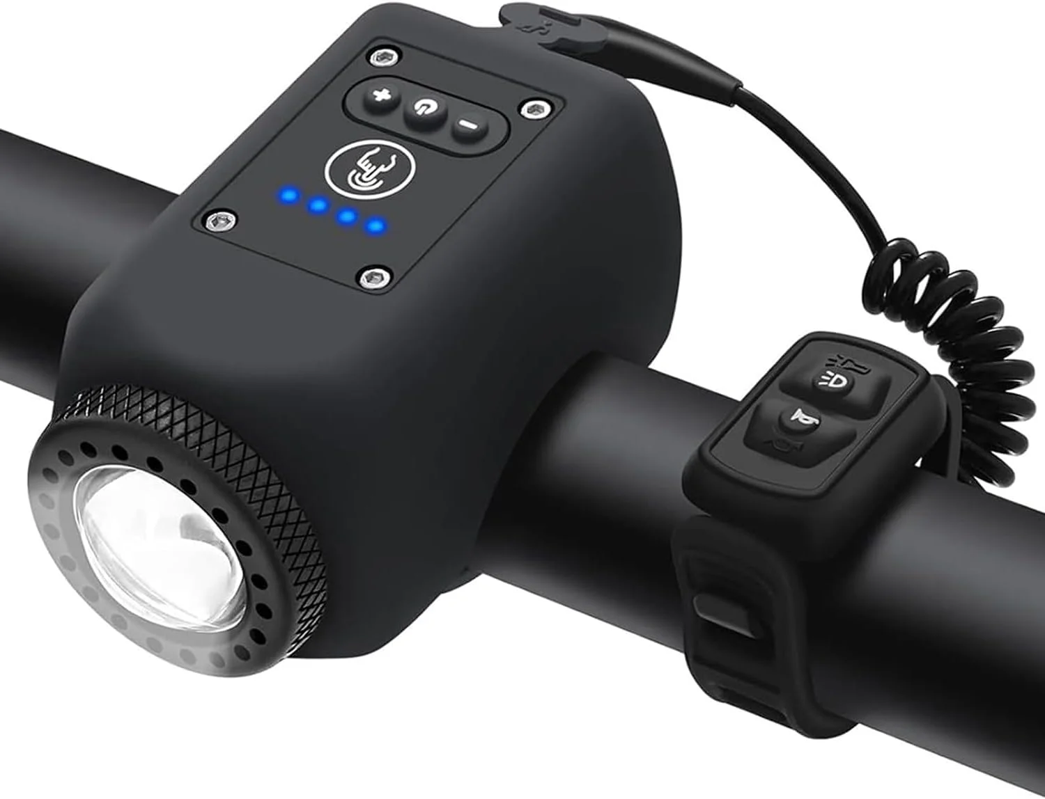 بوق الکتریکی دوچرخه با چراغ دوچرخه، بوق دوچرخه 110dB با 5 حالت صدا، چراغ دوچرخه ضد آب قابل شارژ با بوق برای کودکان و بزرگسالان، لوازم جانبی دوچرخه های جاده ای MTB