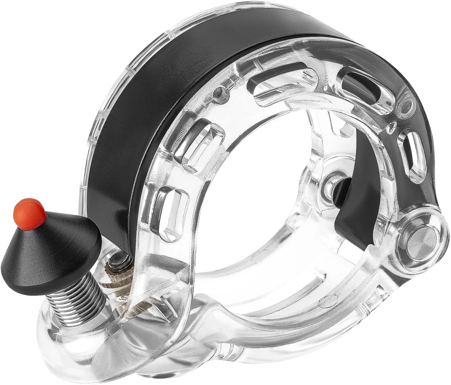 زنگ دوچرخه ROCKBROS، زنگ دوچرخه پنهان با صدای واضح و بلند، زنگ بادوام MTB برای سایز فرمان استاندارد 22.2/25.4/31.8 میلی متر، بیش از 100DB، بوق دوچرخه برای بزرگسالان یا دوچرخه کودکان