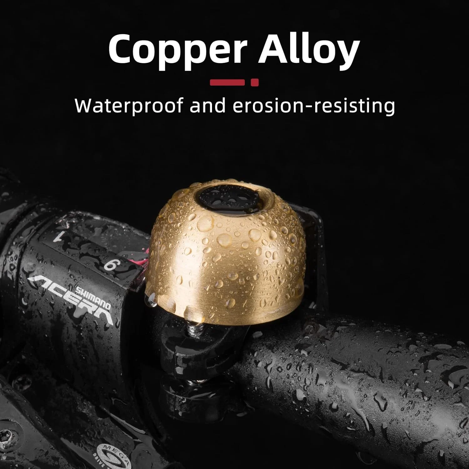 زنگ دوچرخه ROCKBROS، زنگ دوچرخه آلیاژ مس، زنگ دوچرخه کلاسیک با صدای بلند برای بزرگسالان، مناسب برای قطر فرمان 21-23 میلی متر زنگ دوچرخه ROCKBROS، زنگ دوچرخه آلیاژ مس، زنگ دوچرخه کلاسیک با صدای بلند برای بزرگسالان، مناسب برای قطر فرمان 21-23 میلی متر