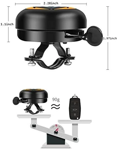 زنگ دوچرخه آلومینیومی، زنگ کوچک دوچرخه برای کودکان و بزرگسالان زنگ دوچرخه آلومینیومی، زنگ کوچک دوچرخه برای کودکان و بزرگسالان