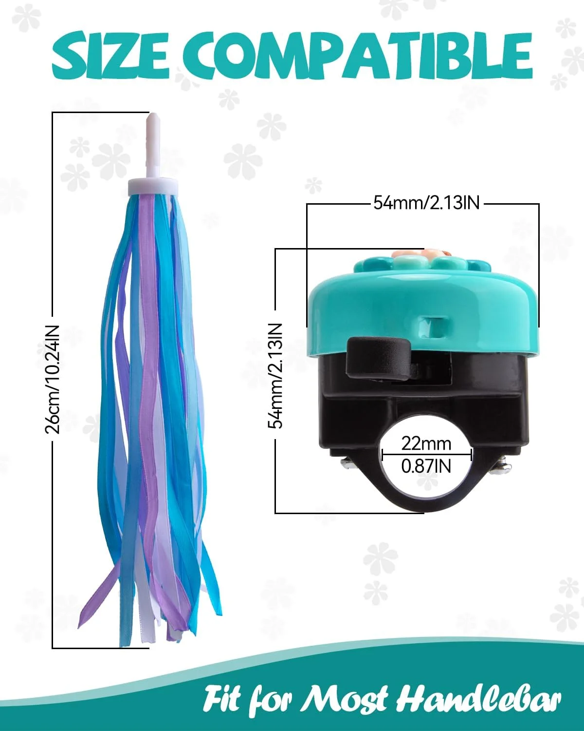 زنگ دوچرخه برای کودکان دختر و پسر، زنگ آلومینیومی دوچرخه کودک نوپا با صدای بلند و واضح، زنگ گل دوچرخه برای دوچرخه و اسکوتر کودکان زنگ دوچرخه برای کودکان دختر و پسر، زنگ آلومینیومی دوچرخه کودک نوپا با صدای بلند و واضح، زنگ گل دوچرخه برای دوچرخه و اسکوتر کودکان