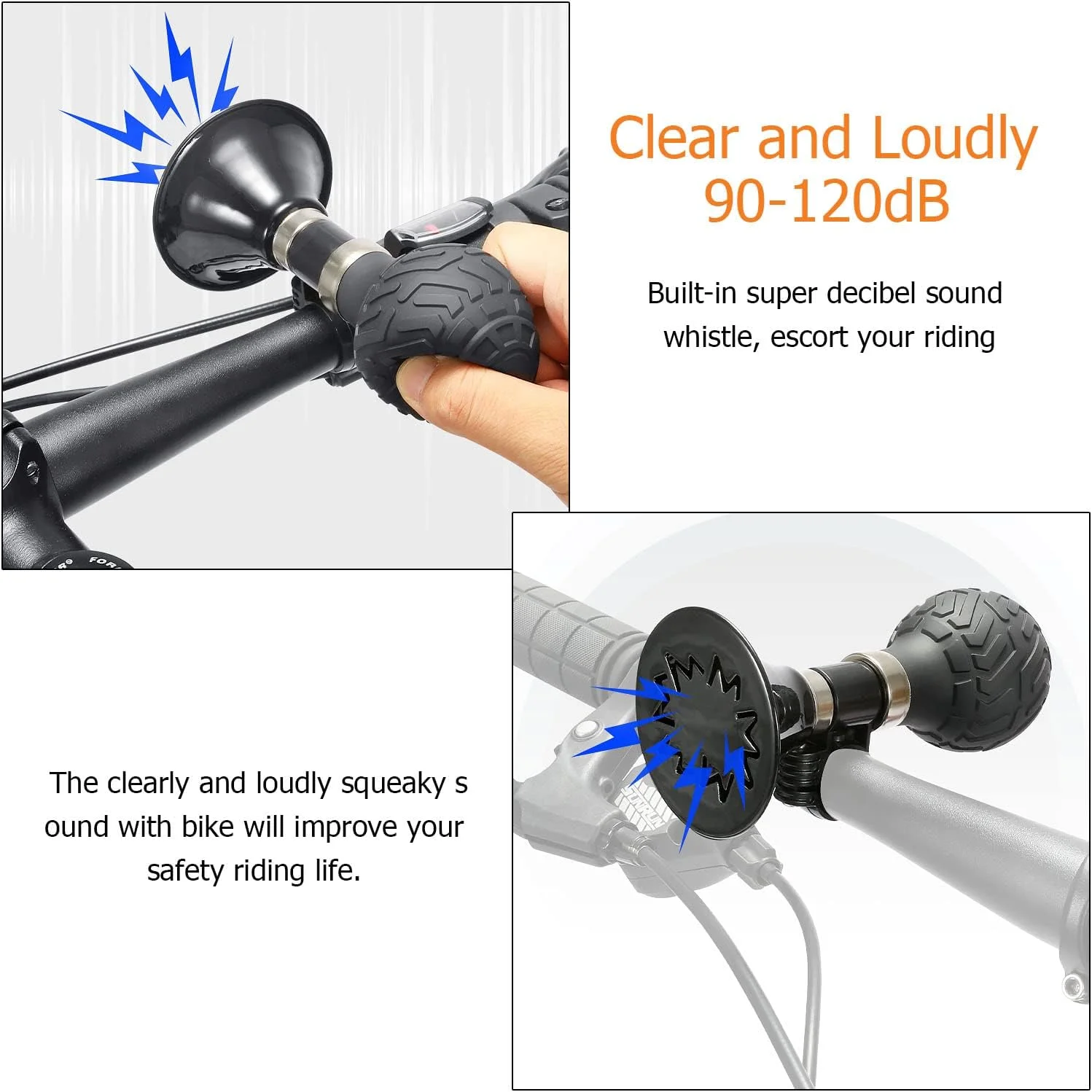 بوق دوچرخه YUENTOEN - بوق دوچرخه، شیپور فلزی کلاسیک با صدای بلند، نصب روی فرمان، بلندگوی فشاری لاستیکی، بوق بادی یکپارچهسازی با سیستمعامل با پیچ، لوازم جانبی دوچرخه سواری برای وسایل نقلیه دوچرخه بوق دوچرخه YUENTOEN - بوق دوچرخه، شیپور فلزی کلاسیک با صدای بلند، نصب روی فرمان، بلندگوی فشاری لاستیکی، بوق بادی یکپارچهسازی با سیستمعامل با پیچ، لوازم جانبی دوچرخه سواری برای وسایل نقلیه دوچرخه