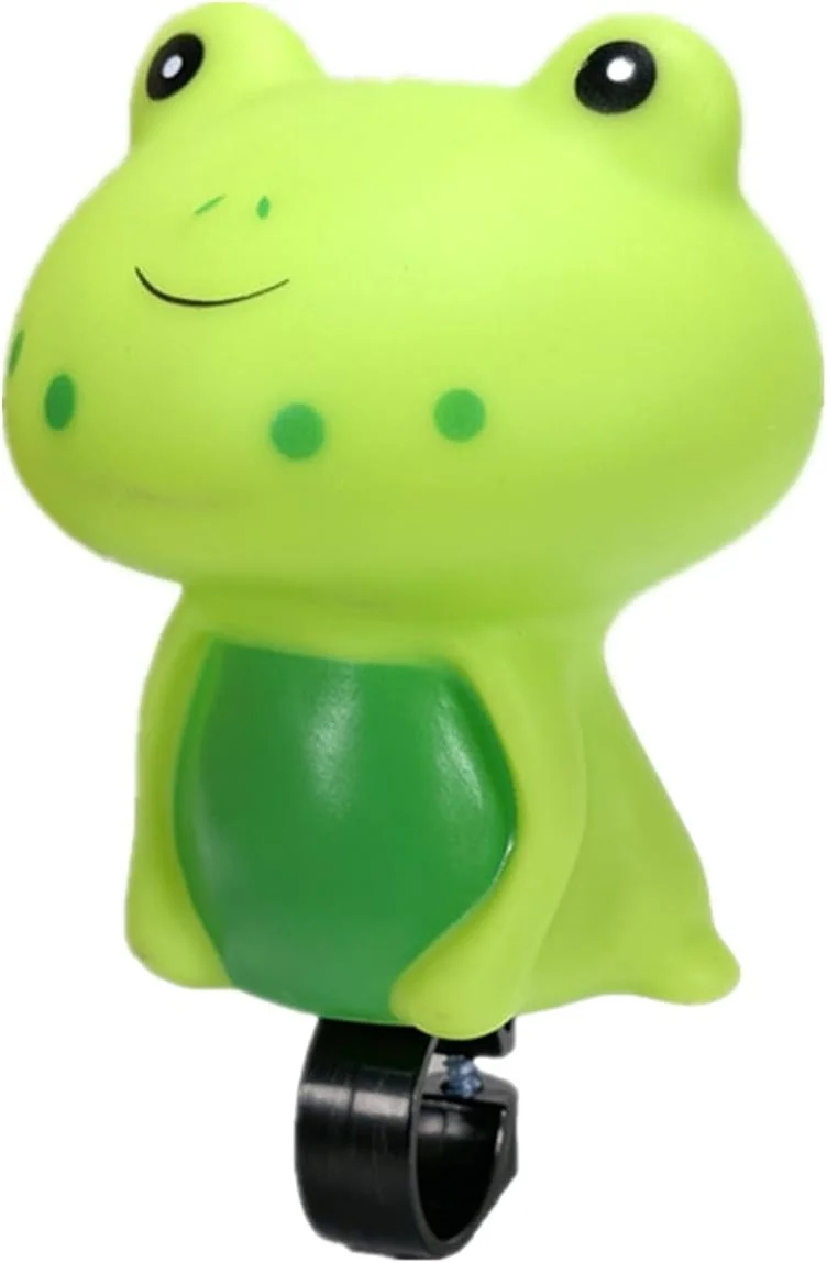 زنگ دوچرخه قورباغه ای بامزه - زنگ فرمان دوچرخه با صدای بلند و واضح با طرح حیوانات برای تزئین لوازم جانبی دوچرخه (نصب آسان)