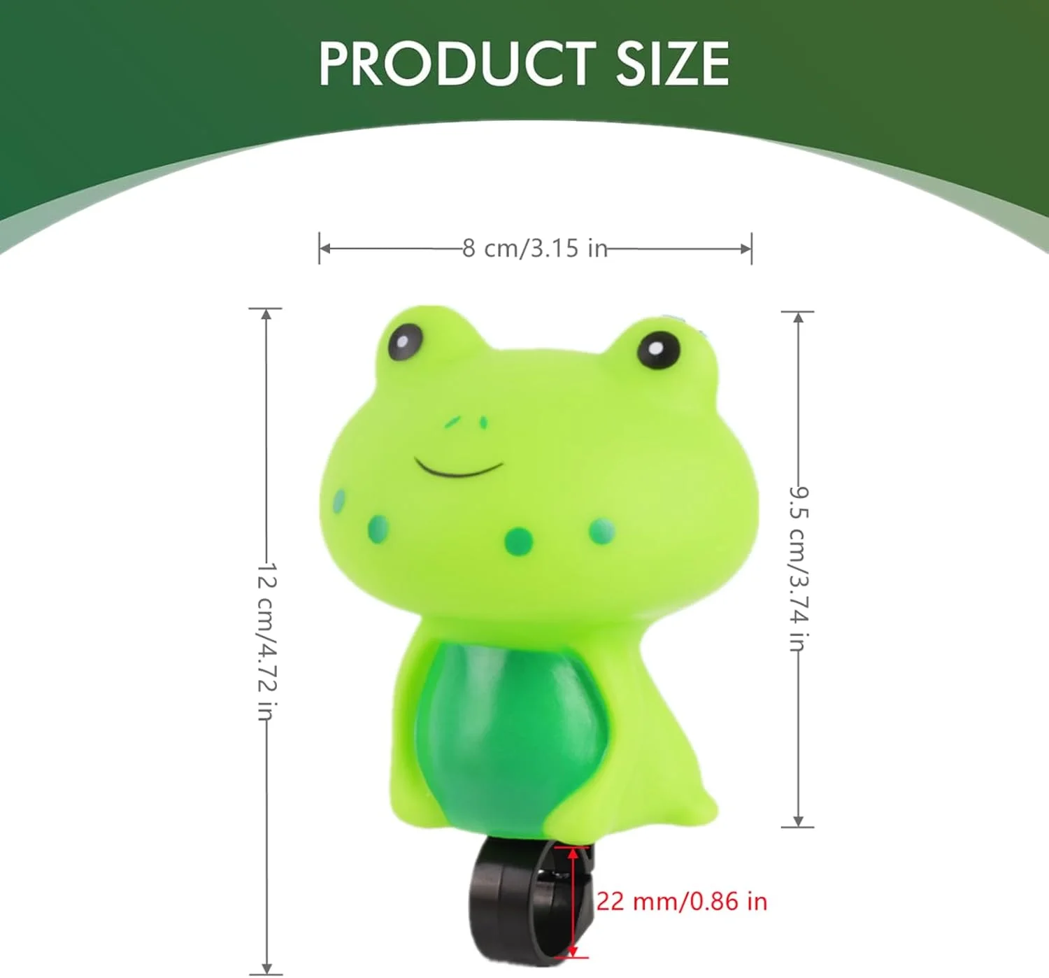 زنگ دوچرخه قورباغه ای بامزه - زنگ فرمان دوچرخه با صدای بلند و واضح با طرح حیوانات برای تزئین لوازم جانبی دوچرخه (نصب آسان) زنگ دوچرخه قورباغه ای بامزه - زنگ فرمان دوچرخه با صدای بلند و واضح با طرح حیوانات برای تزئین لوازم جانبی دوچرخه (نصب آسان)