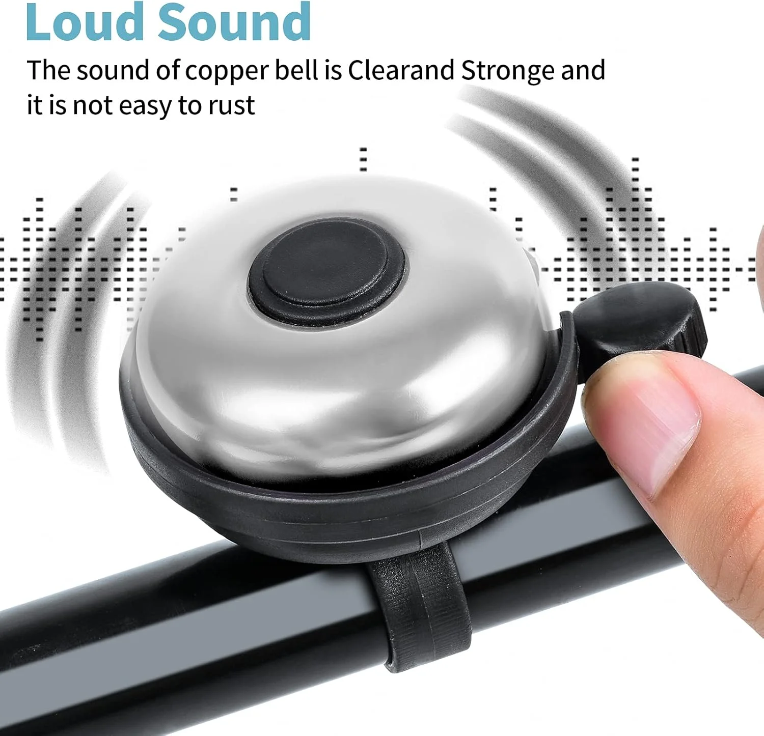 زنگ دوچرخه کلاسیک، زنگ آلومینیومی دوچرخه، صدای واضح و رسا برای بزرگسالان و کودکان زنگ دوچرخه کلاسیک، زنگ آلومینیومی دوچرخه، صدای واضح و رسا برای بزرگسالان و کودکان