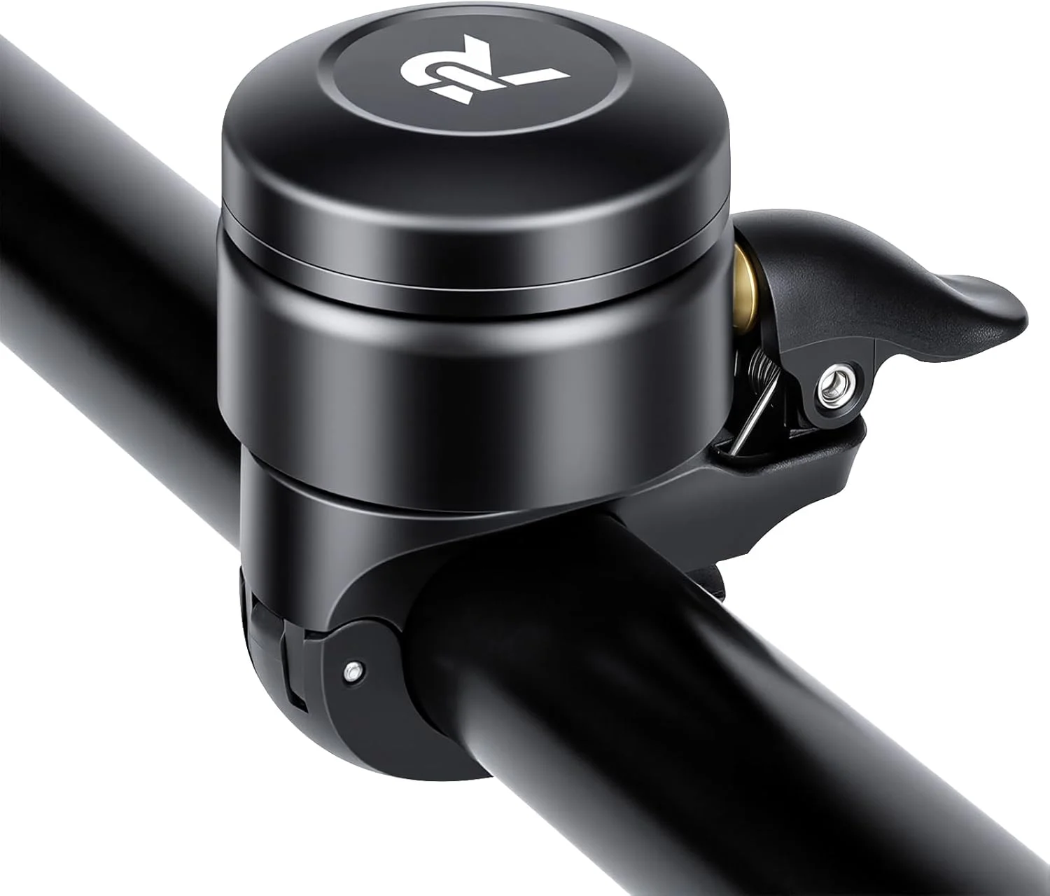 زنگ دوچرخه YBLNTEK 120dB، پایه مخفی دوچرخه برای ردیاب، زنگ دوچرخه برنجی برای دوچرخه بزرگسالان، مناسب برای فرمان 25.5 میلی‌متری، ضد آب، صدای واضح و بلند