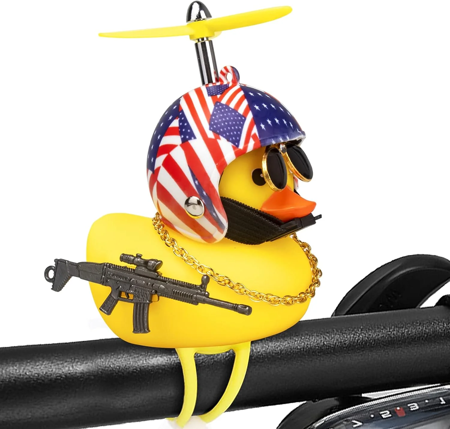 اردک تزئینی لاستیکی Wonuu برای خودرو، اردک فشاری تزئینی داشبورد، دکور دوچرخه برای دوچرخه سواری، لوازم جانبی و تزئینات موتور سیکلت و دوچرخه