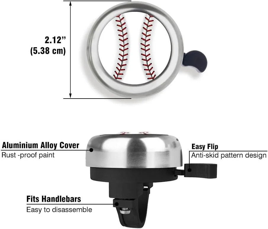 زنگ دوچرخه آلومینیومی نقرهای WIRESTER، زنگ کلاسیک دوچرخه، لوازم جانبی دوچرخه برای بزرگسالان، کودکان، دختران و پسران زنگ دوچرخه آلومینیومی نقرهای WIRESTER، زنگ کلاسیک دوچرخه، لوازم جانبی دوچرخه برای بزرگسالان، کودکان، دختران و پسران
