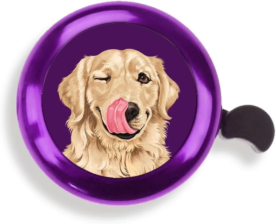 زنگ دوچرخه آلومینیومی گرد و بنفش WIRESTER، زنگ کلاسیک دوچرخه، لوازم جانبی دوچرخه برای بزرگسالان، کودکان، دختران و پسران